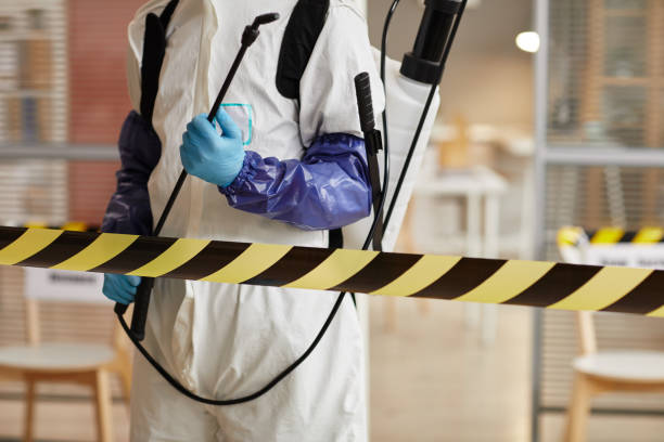 Professional Biohazard Cleanup technician working in Mickleton, NJ